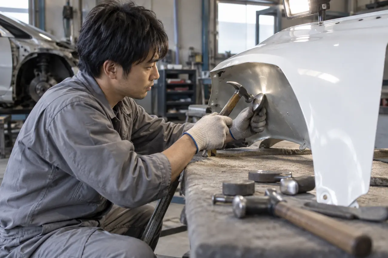 板金の作業