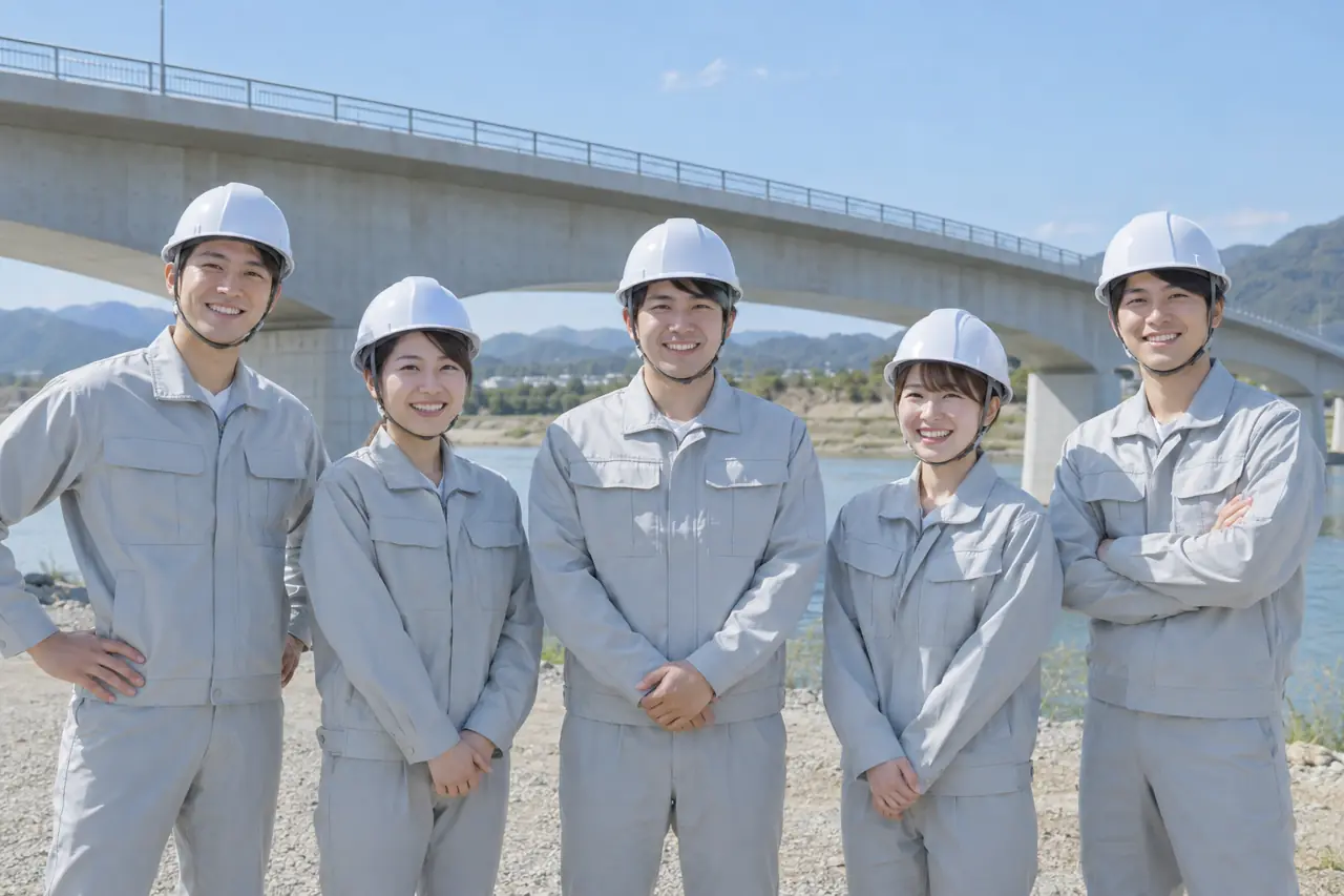 入社1〜3年目の若手社員5人