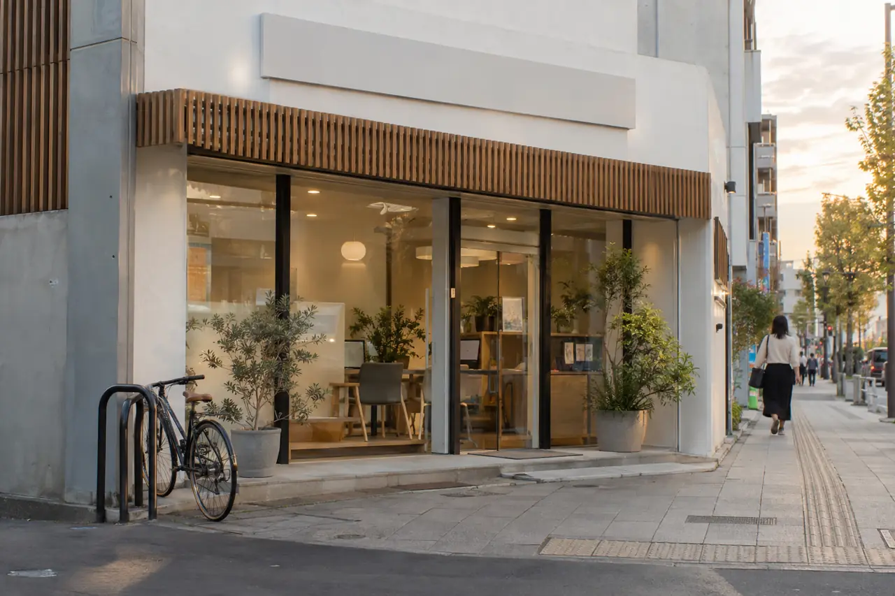 津駅前店（本店）の外観