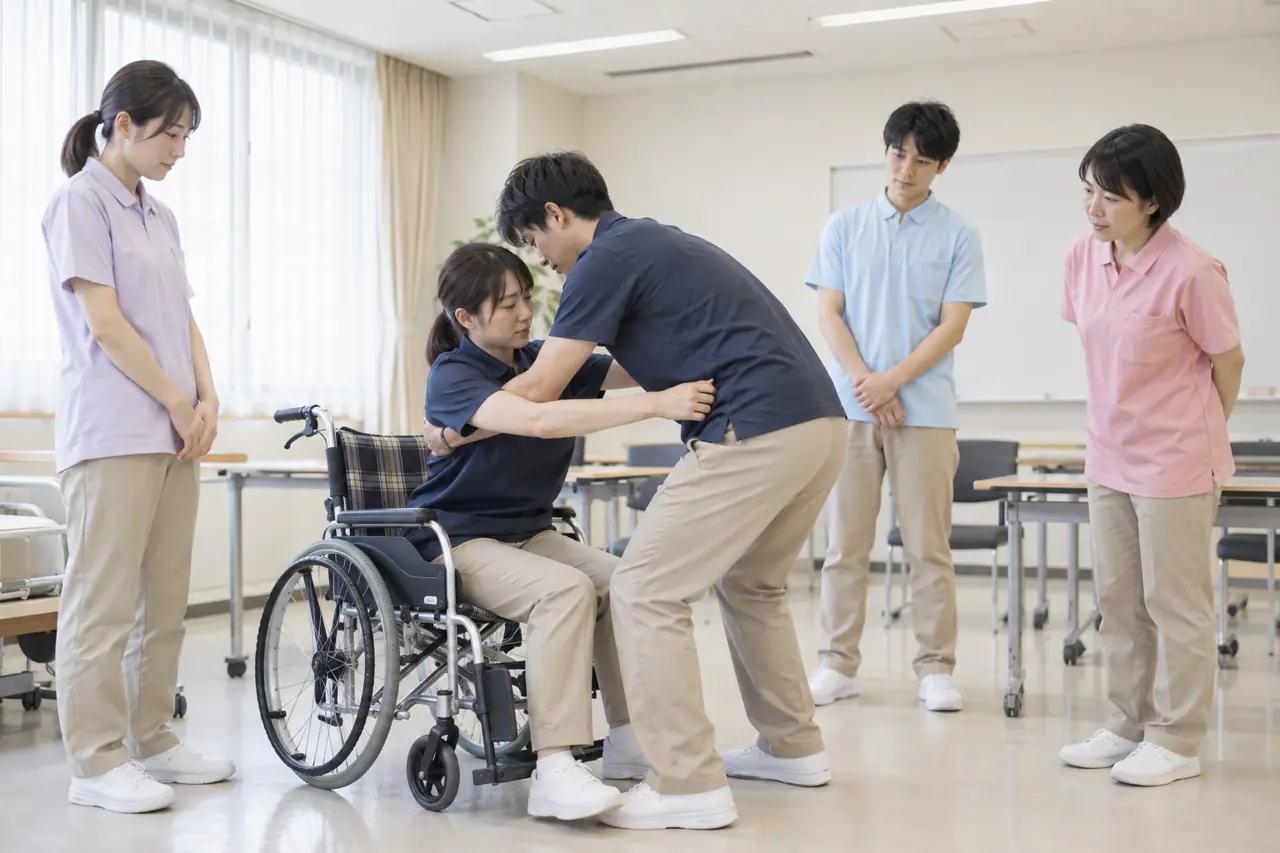 移乗の研修の様子