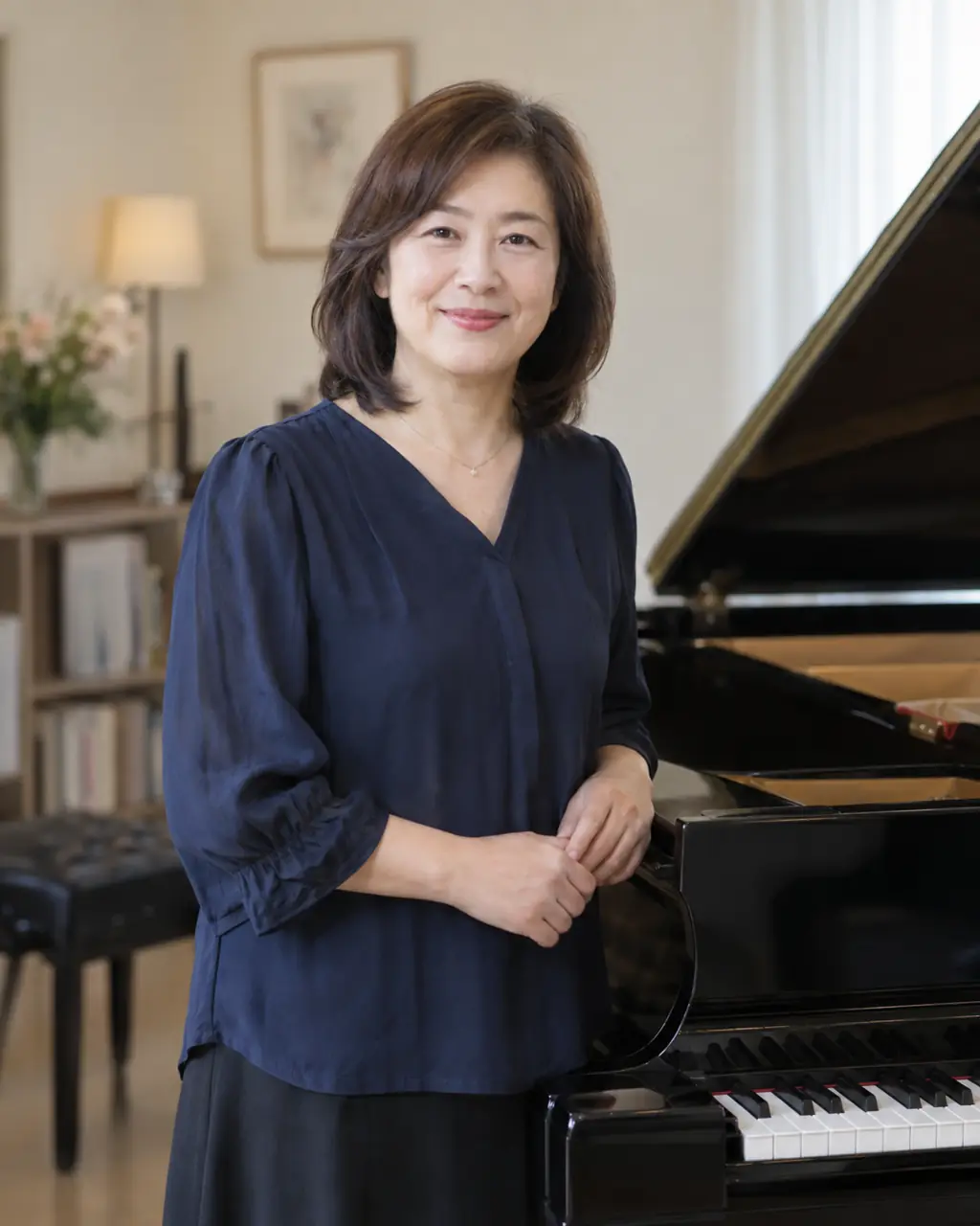 代表・ピアノの早瀬 真理子講師