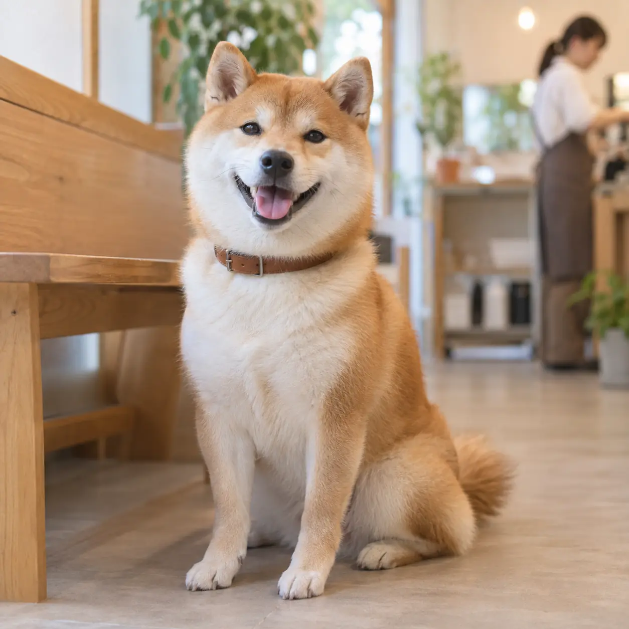 柴犬・11歳のあずきちゃん（シャンプー＋換毛期ケア）