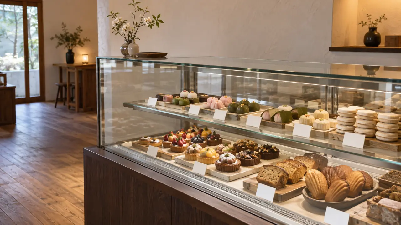 店内のショーケース